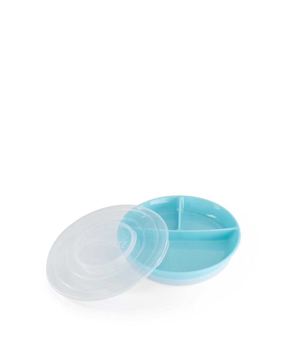 Twistshake Divided Plate 6+m Pastel Blue